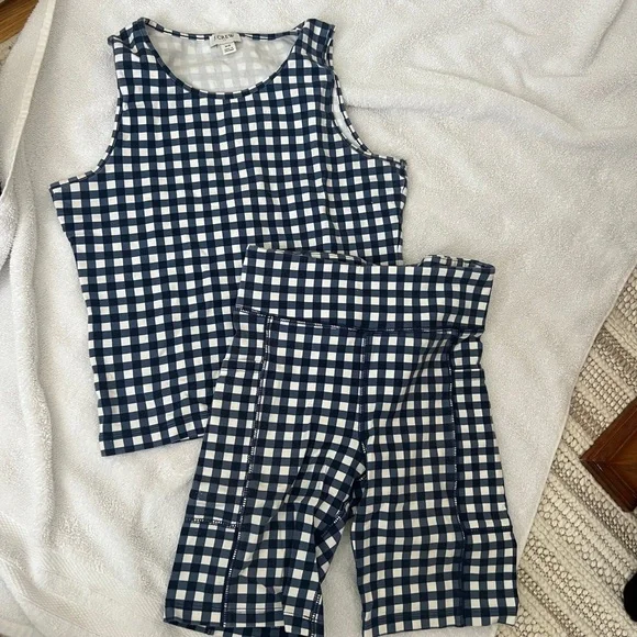 Lot of 2 jcrew gingham sets - Picture 2 of 2